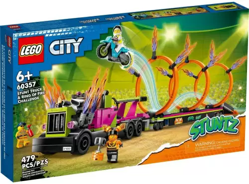 Конструктор LEGO City Трюковый грузовик и огненное кольцо