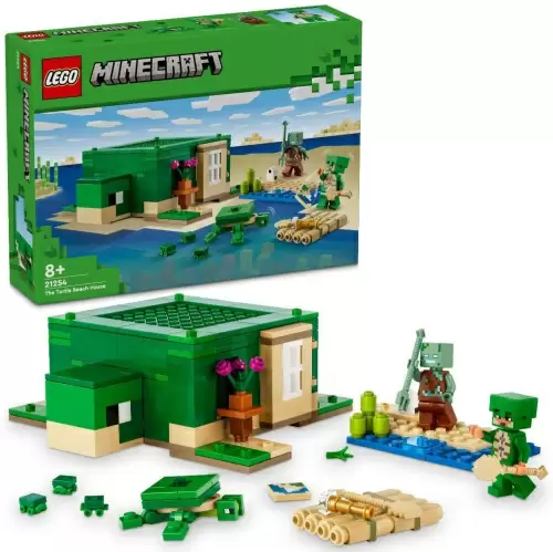 Конструктор LEGO Minecraft Пляжный дом черепахи